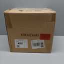 Farmhouse Vintage Glass Pendant Light with Handblown Hammered Shade - Adjustable Hanging Cord for Kitchen Island, Dining Room, Hallway - 11 Inch Chrome Ceiling Fixture