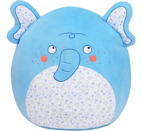 20 Inch Elephant Pillow with Floral Belly Pillow