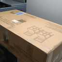 Walker Edison 2-Piece Modern Solid Wood Ladder-Back Counter Stool, Set of 2, Walnut