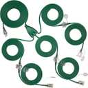 addlon 50FT Christmas Outdoor Extension Cord with Multiple Outlets, 1 to 3 Splitter with 6 Outlets, 16/3 SJTW Weatherproof Power Cable for for Outdoor Lights and Holiday Decorations, ETL Listed, Green