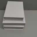 Tioncy 3 Pcs Fake Book Box Neutral Linen Book Box Decorative Faux Prop Storage for Farmhouse Home Decor shelf Table Card Photo DIY Keepsake Gift(Multi Sizes,White)