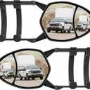 MKING Towing Mirrors, Side Mirror Extensions for Towing,Fit all System Universal Clip-on towing mirror, On side adjustable 180 Degree Rotation Extends.