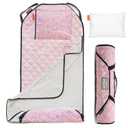 Tot Cot Kids Nap Mat - Toddler Preschool Daycare Bedding Cover with Blanket and Pillow - Ages 2 Yrs to 5 Yrs (Llamas)