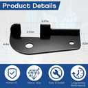 Shimeyao Replace Part #26003 Anti Sway Trailer Hitch Ball Mount Adapter Camper Trailer RV Friction Hitch Sway Control Adapter, Fit for Class III and Class IV 2" Square Ball Mounts