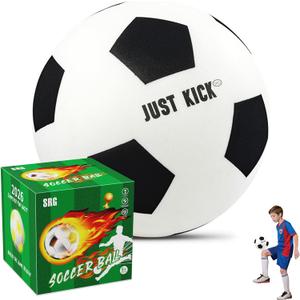 SRG Silent Foam Soccer Ball – Airless Indoor House Ball for Quiet Training, Soft Durable Foam Design, Multi-Use for Dribbling Practice, Gift for Soccer Fans
