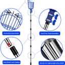 Fruit Picker Pole with Basket, Adjustable Fruit Tool for Apple Avocado Cherry Citrus Lemon Orange Peach Picking(40-160")