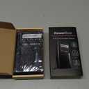 PowerBear Portable Radio | AM/FM, 2AA Battery Operated with Long Range Reception for Indoor, Outdoor & Emergency Use | Radio with Speaker & Headphone Jack (Black)