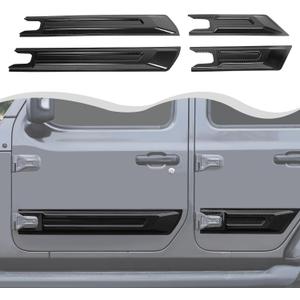 Four Door Version of car Door Anti Scratch Protection Panel Compatible with Jeep Wrangler JL JLU JT 2018+