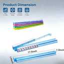 Mahjong Racks with Pushers Premium One-Piece Rotating Acrylic Racks with 4 Colors, Compatible with American Mahjong