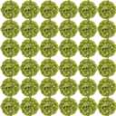 64 PCS Hydrangea Artificial Flowers - Faux Hydrangeas Full Realistic Silk Flowers Heads with Stems for Wedding Centerpiece Home Garden Baby Shower Party Decoration (Green)