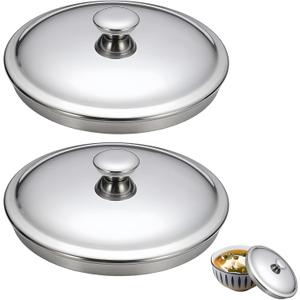 5.1Inch Stainless Steel Universal Pot Lid, Pan Lid Milk Pot Lid Cookware Lid Replacement Accessories for Skillets Frying Pans