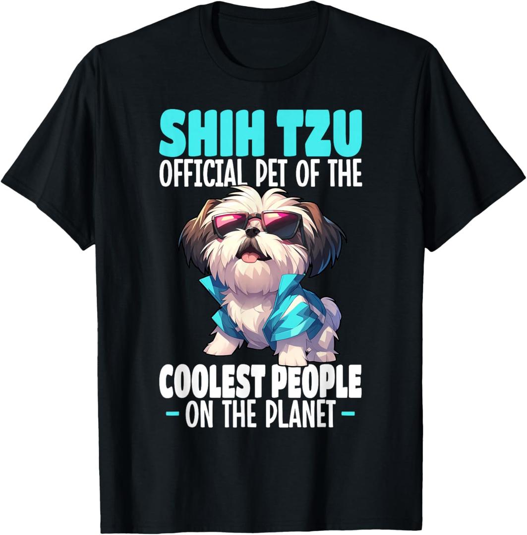 Shih Tzu Graphic for Dog Lover T-Shirt Size S Youth