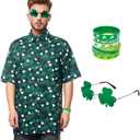 St Patricks Day Shirt Men St. Patrick's Day Hawaiian Shirt for Men St Patricks Day Accessories, XL