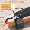 Portable Rechargeable Electric SUP Paddle Board Pump, Intelligent Dual Stage Inflation&Deflation, Up to 20PSI and Auto-Off for Stand UP Paddle Boards, Kayaks, Tents