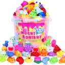 VISCOO 120 Pack Squishy Toys, Easter Basket Stuffers, Mochi Squishy Bulk Party Favors for Kids, Treasure Box Toys for Classroom Prizes, Easter Basket Gifts Goodie Bags Fillers Birthday Gifts