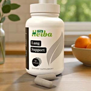 Lung Support Supplement - Vegan Formula with Marshmallow Root, Chlorella, Ginkgo Biloba Leaf, Irish Sea Moss & PAU DArco - Deep Lung Cleanse, Detox and Immune Support for Adults, 50 Capsules, No BB Date