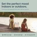 Kooduu Bluetooth Speaker Lamp with Cordless, Rechargeable Speaker & Lamp for Indoor/Outdoor Use, Earth