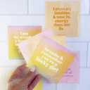 Kind Soul Shower Affirmation Cards - Positive Waterproof Affirmations for Women - Self Care Daily Mindfulness, Manifestation & Motivational Cards (Lucky Girl)