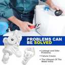AUTOBABA 34100 RV Toilet Water Assembly Valves Kit with Hose Clamp Compatible with Thetford Aqua-Magic Style Lite & Style Lite Plus RV Camper Toilets Parts Toilet Water Valve Kit