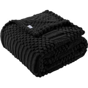 90x104 Inch Black King Size Blanket - Soft & Fluffy Fleece, Neutral Tan Color, Cute & Aesthetic, Perfect for Sofa, Couch, Bed, Living Room & Bedroom, All-Season Use, Plush & Cozy Decorative Blanket