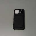 for iPhone 16 Plus Case Wallet with Screen Protector (Tempered Glass), Card Holder (4-5 Cards), Slide Camera Cover, Military Grade Protection, Rugged Men Women Case for iPhone 16 Plus, Black