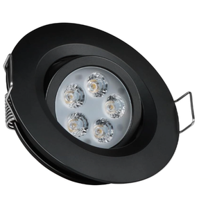 Acegoo Swivel RV Light Recessed Puck Light 12V LED Spotlight RV Interior Light, 36° Beam Angle Vertical 70° Adjustment,Full Aluminum Downlights,Diameter 2-3/4 Inch(Black/3000K)