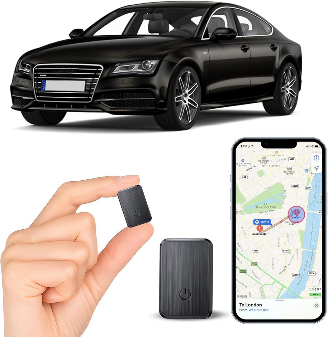 Mini GPS Tracker for Vehicles,Portable Real Time Magnetic GPS Tracking Device for Car, Full Global Coverage Location Tracker for Kids,Dogs,Trucks/Person