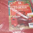 Holiday Cheer Premium Christmas Ornament Storage with 8 Tray  Christmas Storage Container with Dividers Perfect for Holiday Decorations Fits 128 Holiday Ornaments  Tear-Proof Fabric (Large, Red)