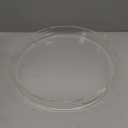 Artmaze Clear Sturdy Acrylic Round Tray with Handles,Spill Proof,for Kitchen (16 inch)