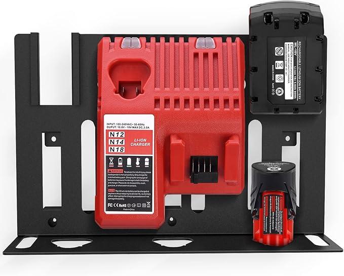 Riuog Wall Mount Bracket for Milwaukee M12 M14 M18