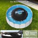 Pool Pillows for Above Ground Pools 15 FT Round, Heavy Duty Winter Pool Pillow for Winterizing - 0.5mm Thick PVC, Reduce Ice Pressure & Pool Cover Support, Black