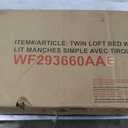 Merax Twin Size Loft Bed, Wood Bedframe for Kids Teens Adults Bedroom with Cabinet, Shelf, Stairs, Gray