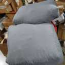 Zonamat Outdoor Cushions for Patio Furniture, Outdoor Seat Cushion Set 24 x 24 x 4 Inch, Waterproof & Fade Resistant Outdoor Chair Cushions, Deep Patio Chair Cushion with Removable Cover, Dark Grey