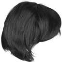 Healeved Cosplay Wig Natural Black Short Hair Wig for Men Straight Wig Male Wig Cosplay Wig for Festival Party