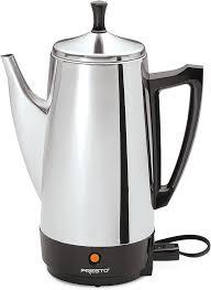 Presto 02811 Stainless Steel Electric Coffee Percolator  12Cups, EasyPour Spout, StayCool Handle, Make 212 Cups
