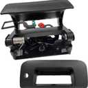 Rear Tailgate Handle Latch and Bezel Assembly Fit for 2007-14 Chevrolet Chevy Avalanche Silverado GMC Sierra 1500 2500 3500 2009-10 H3T Replace Liftgate Latch Cover Trim 15140549 15927251