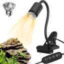 GOZILLA Reptile Heat Lamp,Turtle Light with Timing & Dimming Cycle Timer,Basking Turtle Lamp with 50W UVA/UVB Reptile Light Bulb,Goose-Neck Rotation for Amphibian and Reptiles Tanks,Terrariums.(Black)