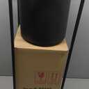 TRIROCKS Set of 2 Planters with Stand Large Metal Planter for Indoor Plants 28 &18" H Plant Pots for Living Room Corner Kitchen Office Garden Balcony Patio Decor(Black)