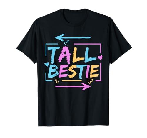 Best Friend Matching Tall Short Bestie Besties Matching BFF T-Shirt Youth Small