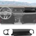 JeCar 2pcs for 2024+ Jeep Wrangler JL Interior Accessories Center Console Dash Panel Cover Trim (Carbon Fiber)