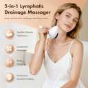Lymphatic Drainage Massager & Anti Cellulite Massage Tool,New Smart Cupping Massager,Helps Reduce Stretch Marks & Cellulite,for Belly, Arms & Legs,Body Sculpting Machine with Heat & Vibration (White)