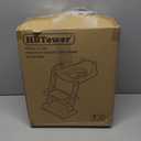 HBTower Potty Training Seat with Step Stool Ladder for Toddlers, Adjustable Kids Toilet Seat with Splash Guard, Anti-Slip Pads & Safety Handles, Comfortable Potty Chair for Boys & Girls (Grey)