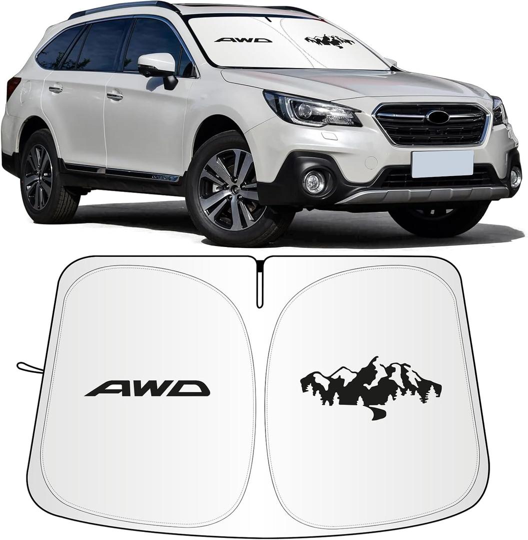 for Subaru Outback Sun Shade 2015-2019, Car Front Window Covers Sun Visor Protector, Foldable Blocks UV Rays Windshield Sunshade for Subaru Outback Accessories