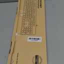 TECKNET Wired Keyboard, Silent USB Keyboard for Office, Spill-Resistant, Slim Full-Size Membrane Layout, Plug and Play for PC/Laptop/Mac-No Backlit (Black)