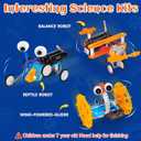STEM Robotics Kit 6 Set Science Experiments Project Activities Toys for Kids 4-8 8-12 Engineering Building Electronic Motor Robot Kid Craft Boy Girl 5 6 7 8 9 10 12 Year Old Outdoor Toy