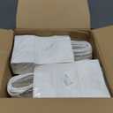 White Paper Bags with Handles Small Paper Gift Bags 100 pcs 5.9"x3.1"x8.2",Sturdy Small Gift Bag Bulk Kraft Wrap Shopping Bags for Wedding Small Business Retail Merchandise Birthday Goodie Party Favor