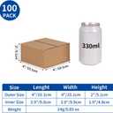 CRUGLA 100 Packs 4x4x2 Shipping Boxes for Small Business, Corrugated Cardboard Boxes Bulk for Shipping Packing Mailing