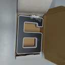 ISUNMEA 6.7 Inch Solar Lighted House Numbers for Outside, Light Up Waterproof LED Address Signs for Houses, Backlit Illuminated Exterior Modern House Numbers Light (9-Black, 6.7IN)