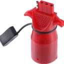 X AUTOHAUX 7 Pin to 4 Pin Trailer Connector 7 Way to 4 Way Round-to-Flat Trailer Adapter Converter Socket Plug for Tow Hitch Tailgate LED Waterproof 12V