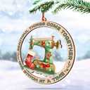 Sewing Machine Christmas Ornament for Tree - Quilt Ornament - Sewing Gifts 2024